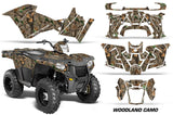 ATV Graphics Kit Decal Quad Wrap For Polaris Sportsman 570 2014-2017 WOODLAND CAMO