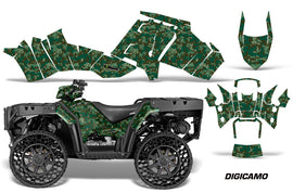 ATV Graphics Kit Decal Sticker Wrap For Polaris Sportsman WV850 2014-2015 DIGICAMO GREEN-atv motorcycle utv parts accessories gear helmets jackets gloves pantsAll Terrain Depot
