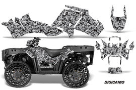 ATV Graphics Kit Decal Sticker Wrap For Polaris Sportsman WV850 2014-2015 DIGICAMO SILVER-atv motorcycle utv parts accessories gear helmets jackets gloves pantsAll Terrain Depot