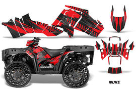 ATV Graphics Kit Decal Sticker Wrap For Polaris Sportsman WV850 2014-2015 NUKE RED-atv motorcycle utv parts accessories gear helmets jackets gloves pantsAll Terrain Depot