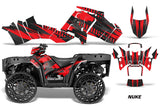 ATV Graphics Kit Decal Sticker Wrap For Polaris Sportsman WV850 2014-2015 NUKE RED
