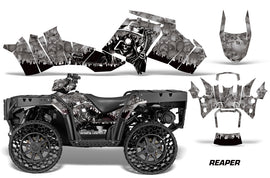 ATV Graphics Kit Decal Sticker Wrap For Polaris Sportsman WV850 2014-2015 REAPER SILVER-atv motorcycle utv parts accessories gear helmets jackets gloves pantsAll Terrain Depot