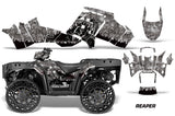 ATV Graphics Kit Decal Sticker Wrap For Polaris Sportsman WV850 2014-2015 REAPER SILVER