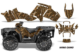 ATV Graphics Kit Decal Sticker Wrap For Polaris Sportsman WV850 2014-2015 WING CAMO-atv motorcycle utv parts accessories gear helmets jackets gloves pantsAll Terrain Depot