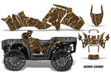 ATV Graphics Kit Decal Sticker Wrap For Polaris Sportsman WV850 2014-2015 WING CAMO