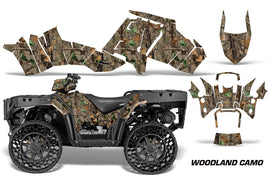 ATV Graphics Kit Decal Sticker Wrap For Polaris Sportsman WV850 2014-2015 WOODLAND CAMO-atv motorcycle utv parts accessories gear helmets jackets gloves pantsAll Terrain Depot
