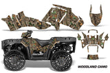 ATV Graphics Kit Decal Sticker Wrap For Polaris Sportsman WV850 2014-2015 WOODLAND CAMO