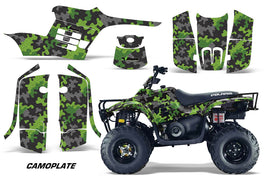 ATV Graphics Kit Decal Sticker Wrap For Polaris Trail Boss 330 2004-2009 CAMOPLATE GREEN-atv motorcycle utv parts accessories gear helmets jackets gloves pantsAll Terrain Depot