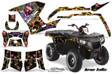 ATV Graphics Kit Decal Sticker Wrap For Polaris Sportsman 500/800 2011-2015 EDHLK BLACK