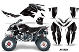 ATV Graphics Kit Quad Decal Wrap For Polaris Outlaw 500 525 2006-2008 ATTACK BLACK