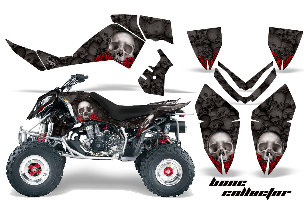 ATV Graphics Kit Quad Decal Wrap For Polaris Outlaw 500 525 2006-2008 BONES BLACK-atv motorcycle utv parts accessories gear helmets jackets gloves pantsAll Terrain Depot