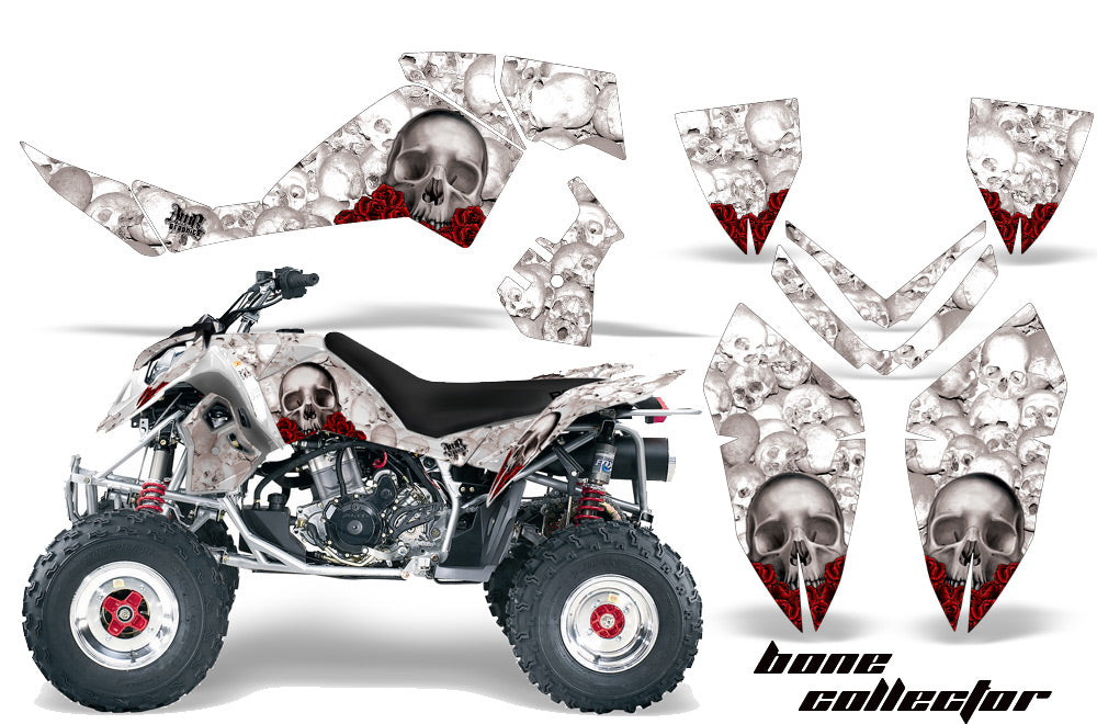 ATV Graphics Kit Quad Decal Wrap For Polaris Outlaw 500 525 2006-2008 BONES WHITE-atv motorcycle utv parts accessories gear helmets jackets gloves pantsAll Terrain Depot