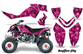 ATV Graphics Kit Quad Decal Wrap For Polaris Outlaw 500 525 2006-2008 BUTTERFLIES BLACK PINK-atv motorcycle utv parts accessories gear helmets jackets gloves pantsAll Terrain Depot