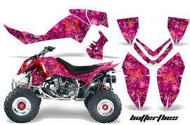 ATV Graphics Kit Quad Decal Wrap For Polaris Outlaw 500 525 2006-2008 BUTTERFLIES RED PINK-atv motorcycle utv parts accessories gear helmets jackets gloves pantsAll Terrain Depot