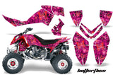 ATV Graphics Kit Quad Decal Wrap For Polaris Outlaw 500 525 2006-2008 BUTTERFLIES RED PINK