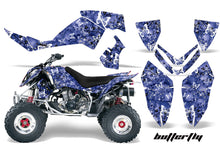 Load image into Gallery viewer, ATV Graphics Kit Quad Decal Wrap For Polaris Outlaw 500 525 2006-2008 BUTTERFLIES WHITE BLUE-atv motorcycle utv parts accessories gear helmets jackets gloves pantsAll Terrain Depot