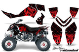 ATV Graphics Kit Quad Decal Wrap For Polaris Outlaw 500 525 2006-2008 RELOADED RED BLACK