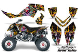 ATV Graphics Kit Quad Decal Wrap For Polaris Outlaw 500 525 2006-2008 EDHLK BLACK