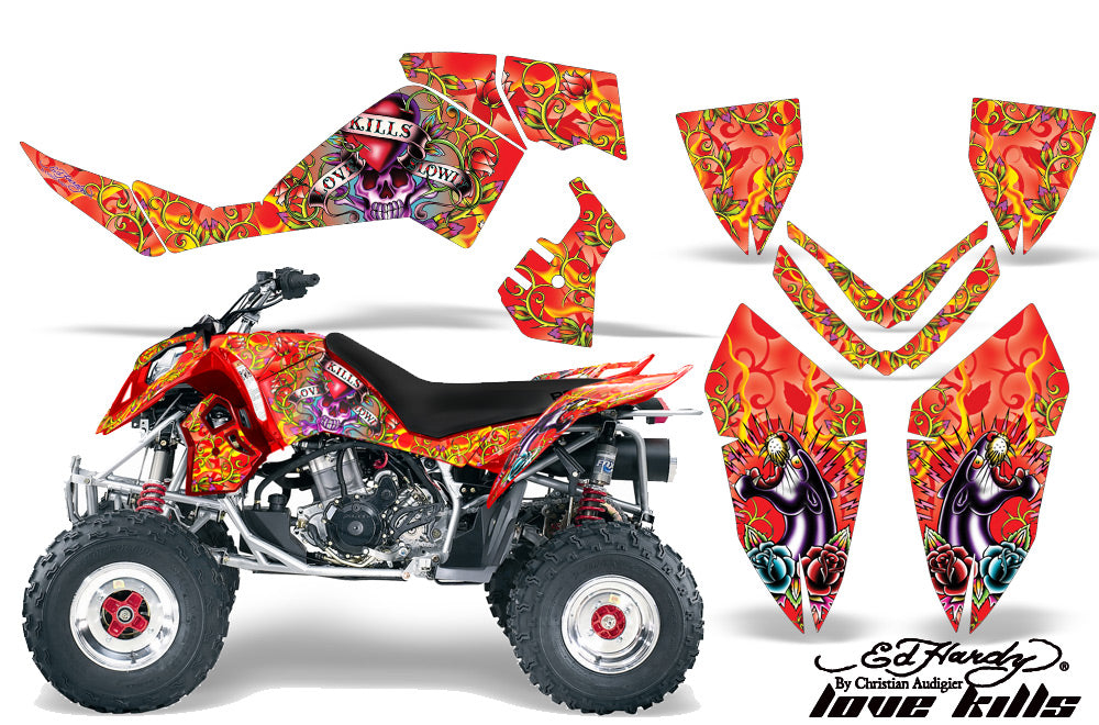 ATV Graphics Kit Quad Decal Wrap For Polaris Outlaw 500 525 2006-2008 EDHLK RED-atv motorcycle utv parts accessories gear helmets jackets gloves pantsAll Terrain Depot