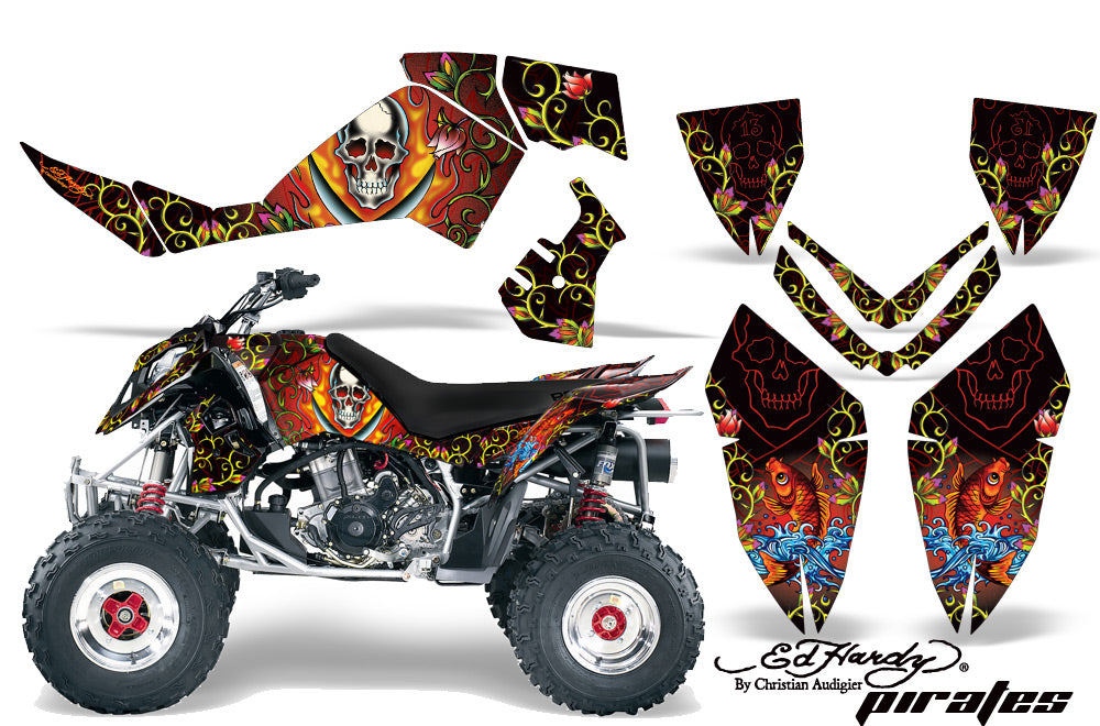 ATV Graphics Kit Quad Decal Wrap For Polaris Outlaw 500 525 2006-2008 EDHP RED-atv motorcycle utv parts accessories gear helmets jackets gloves pantsAll Terrain Depot