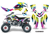 ATV Graphics Kit Quad Decal Wrap For Polaris Outlaw 500 525 2006-2008 FLASHBACK