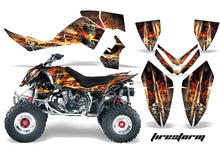 Load image into Gallery viewer, ATV Graphics Kit Quad Decal Wrap For Polaris Outlaw 500 525 2006-2008 FIRESTORM BLACK-atv motorcycle utv parts accessories gear helmets jackets gloves pantsAll Terrain Depot
