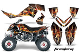 ATV Graphics Kit Quad Decal Wrap For Polaris Outlaw 500 525 2006-2008 FIRESTORM BLACK