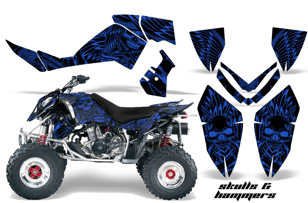 ATV Graphics Kit Quad Decal Wrap For Polaris Outlaw 500 525 2006-2008 HISH BLUE-atv motorcycle utv parts accessories gear helmets jackets gloves pantsAll Terrain Depot