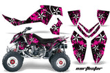 ATV Graphics Kit Quad Decal Wrap For Polaris Outlaw 500 525 2006-2008 NORTHSTAR WHITE PINK