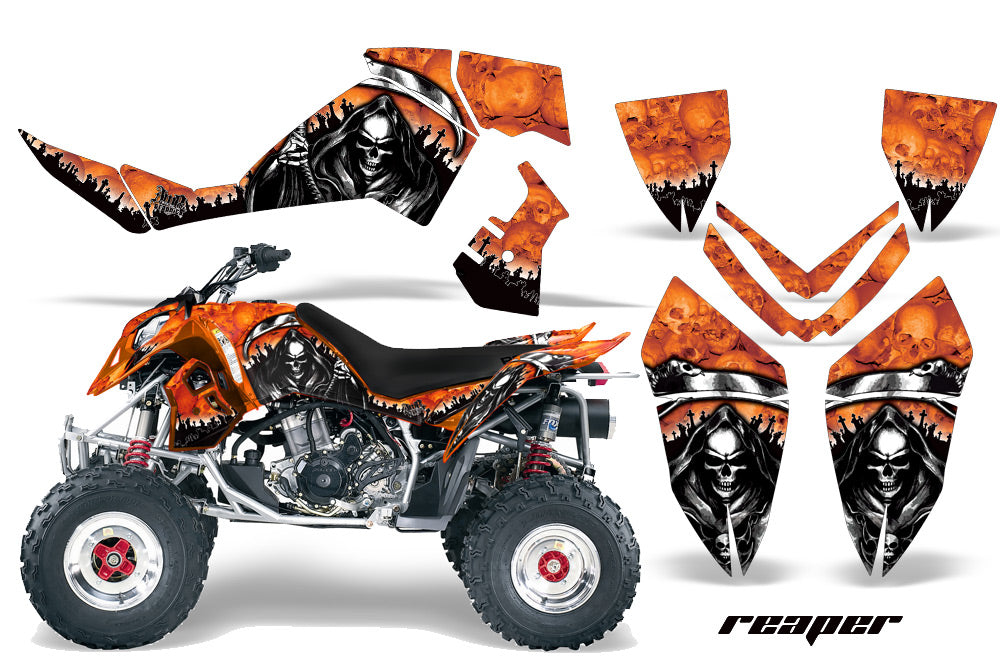 ATV Graphics Kit Quad Decal Wrap For Polaris Outlaw 500 525 2006-2008 REPAER ORANGE-atv motorcycle utv parts accessories gear helmets jackets gloves pantsAll Terrain Depot