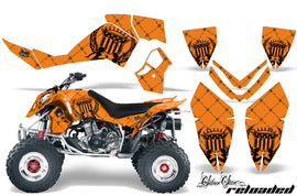 ATV Graphics Kit Quad Decal Wrap For Polaris Outlaw 500 525 2006-2008 RELOADED BLACK ORANGE-atv motorcycle utv parts accessories gear helmets jackets gloves pantsAll Terrain Depot
