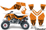 ATV Graphics Kit Quad Decal Wrap For Polaris Outlaw 500 525 2006-2008 RELOADED BLACK ORANGE