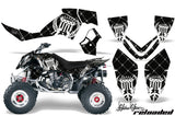 ATV Graphics Kit Quad Decal Wrap For Polaris Outlaw 500 525 2006-2008 RELOADED WHITE BLACK