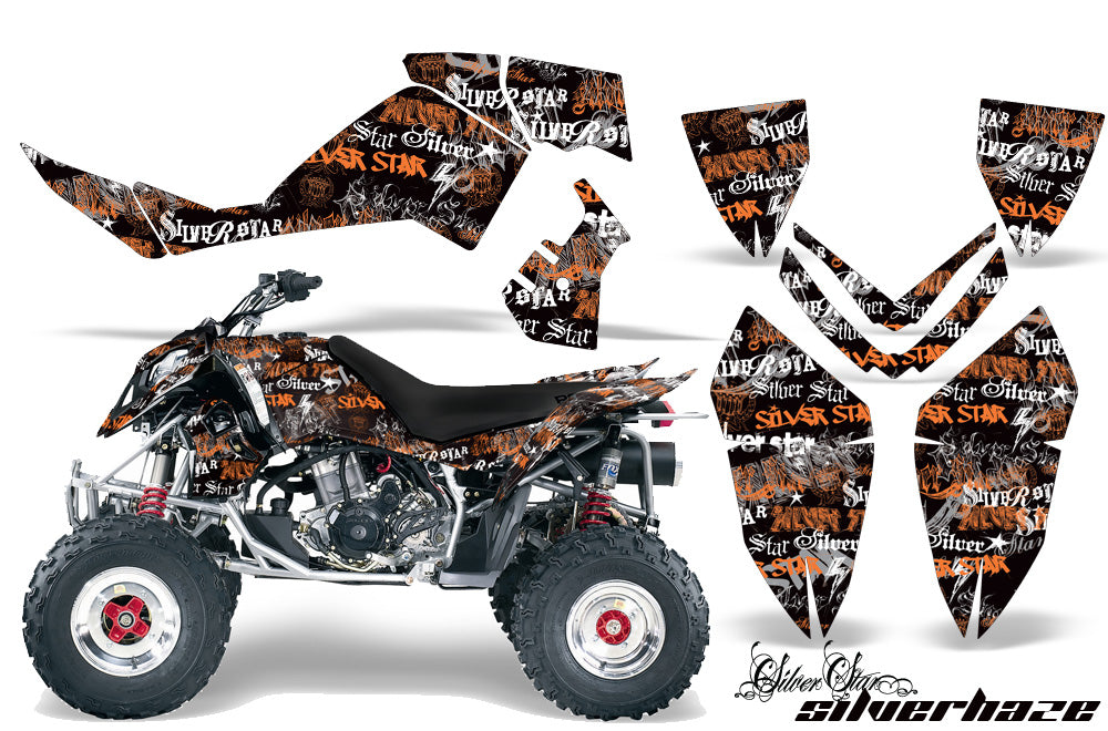 ATV Graphics Kit Quad Decal Wrap For Polaris Outlaw 500 525 2006-2008 SSSH ORANGE BLACK-atv motorcycle utv parts accessories gear helmets jackets gloves pantsAll Terrain Depot