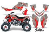 ATV Graphics Kit Quad Decal Wrap For Polaris Outlaw 500 525 2006-2008 TRIBAL RED SILVER