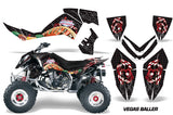 ATV Graphics Kit Quad Decal Wrap For Polaris Outlaw 500 525 2006-2008 VEGAS BLACK