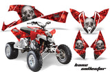 ATV Decal Graphic Kit Quad Wrap For Polaris Outlaw 450 525 2009-2012 BONES RED