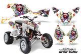 ATV Decal Graphic Kit Quad Wrap For Polaris Outlaw 450 525 2009-2012 EDHLK WHITE