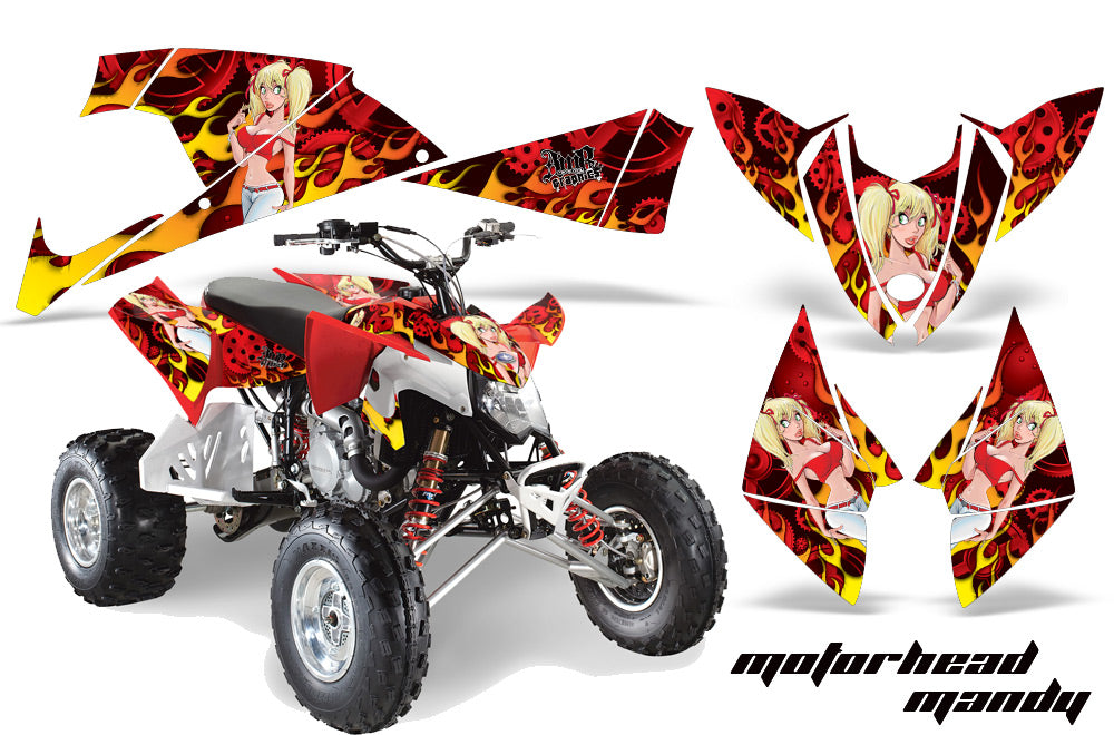 ATV Decal Graphic Kit Quad Wrap For Polaris Outlaw 450 525 2009-2012 MOTO MANDY RED-atv motorcycle utv parts accessories gear helmets jackets gloves pantsAll Terrain Depot