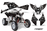 ATV Decal Graphic Kit Quad Wrap For Polaris Outlaw 450 525 2009-2012 REAPER BLACK