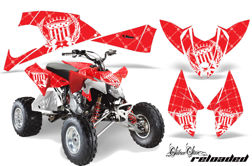 ATV Decal Graphic Kit Quad Wrap For Polaris Outlaw 450 525 2009-2012 RELOADED WHITE RED-atv motorcycle utv parts accessories gear helmets jackets gloves pantsAll Terrain Depot
