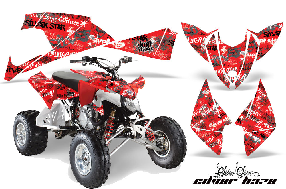 ATV Decal Graphic Kit Quad Wrap For Polaris Outlaw 450 525 2009-2012 SSSH RED BLACK-atv motorcycle utv parts accessories gear helmets jackets gloves pantsAll Terrain Depot