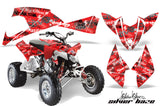ATV Decal Graphic Kit Quad Wrap For Polaris Outlaw 450 525 2009-2012 SSSH RED BLACK