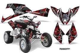 ATV Decal Graphic Kit Quad Wrap For Polaris Outlaw 450 525 2009-2012 TOXIC BLACK RED-atv motorcycle utv parts accessories gear helmets jackets gloves pantsAll Terrain Depot