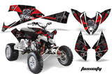 ATV Decal Graphic Kit Quad Wrap For Polaris Outlaw 450 525 2009-2012 TOXIC RED BLACK