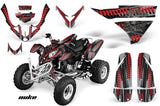 ATV Graphics Kit Quad Decal Wrap For Polaris Predator 500 2003-2007 NUKE RED