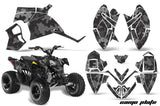 ATV Decal Graphic Kit Quad Wrap For Polaris Outlaw 90 2008-2014 Outlaw 110 2016 CAMOPLATE BLACK