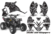 Load image into Gallery viewer, ATV Decal Graphic Kit Quad Wrap For Polaris Outlaw 90 2008-2014 Outlaw 110 2016 HISH SILVER-atv motorcycle utv parts accessories gear helmets jackets gloves pantsAll Terrain Depot