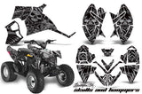 ATV Decal Graphic Kit Quad Wrap For Polaris Outlaw 90 2008-2014 Outlaw 110 2016 HISH SILVER