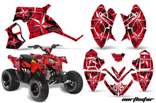 Load image into Gallery viewer, ATV Decal Graphic Kit Quad Wrap For Polaris Outlaw 90 2008-2014 Outlaw 110 2016 NORTHSTAR CHROME RED-atv motorcycle utv parts accessories gear helmets jackets gloves pantsAll Terrain Depot
